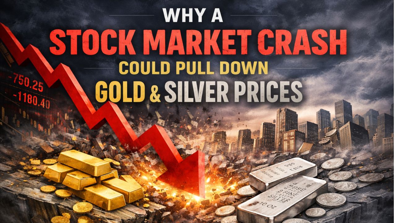 Why a Stock Market Crash Could Pull Down Gold & Silver Prices