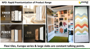 Product Mix Shift Toward Higher-Margin Tiles