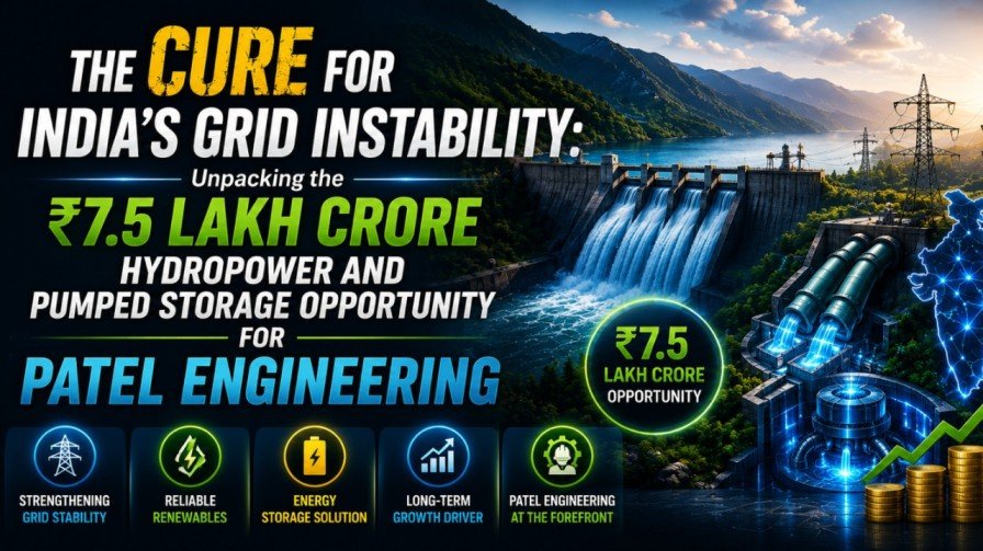 The Cure for India's Grid Instability: Unpacking the 7.5 Lakh Crore Hydropower and Pumped Storage Opportunity for Patel Engineering