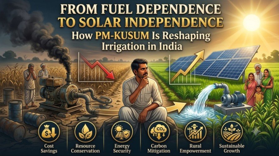 From Fuel Dependence to Solar Independence: How PM-KUSUM Is Reshaping Irrigation in India