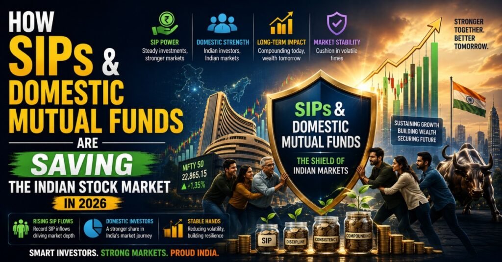 How SIPs & Domestic Mutual Funds Are Saving the Indian Stock Market in 2026
