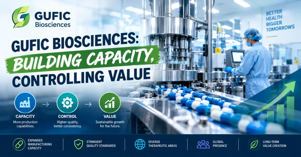 GUFIC BIOSCIENCES: BUILDING CAPACITY, CONTROLLING VALUE