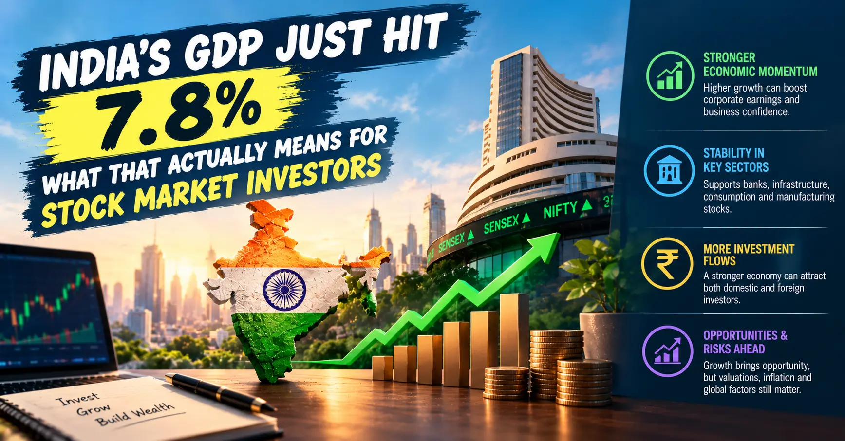 India's GDP Just Hit 7.8% — What That Actually Means for Stock Market Investors