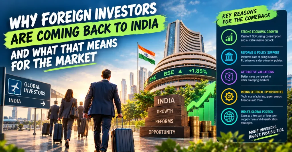 Why Foreign Investors Are Coming Back to India and What That Means for the Market
