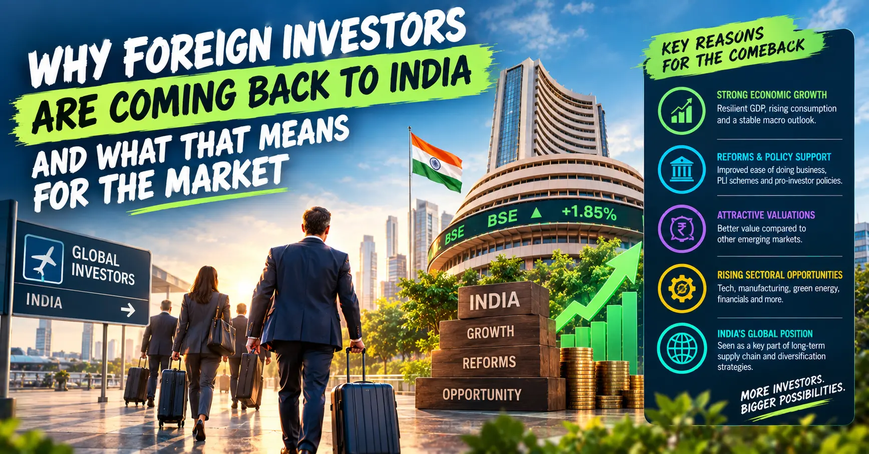 Why Foreign Investors Are Coming Back to India and What That Means for the Market